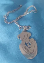 Collar de acero inoxidable con grabado personalizado para madre y bebé, joyería con nombre, regalo para bebé embarazada, Color dorado