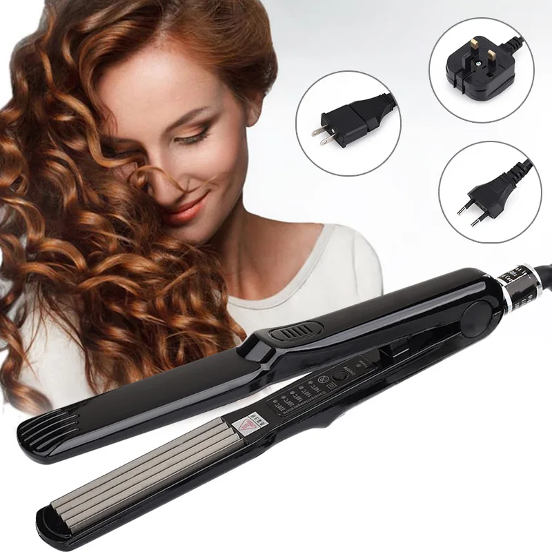 Professional Hair Curling Irons Curler Electric Crimper Ceramic Corrugated Curler Curling Iron Hair Styler Electric Corrugation
Professional Hair Curling Irons Curler Electric Crimper Ceramic Corrugated Curler Curling Iron Hair Styler Electric Corrugation