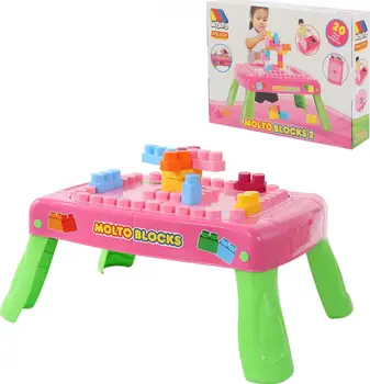 Stacking Blocks MOLTO Set of game designer (20 items) in box (pink) with an element of rotation toys for children for kids game constructor blocks toys for boys and girls
Stacking Blocks MOLTO Set of game designer (20 items) in box (pink) with an element of rotation toys for children for kids game constructor blocks toys for boys and girls