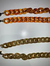 Correa de cadena de resina acrílica para bolso de mujer, cadena dorada para bolso, accesorios de plástico, cadena de 60/2021 cm, novedad de 120