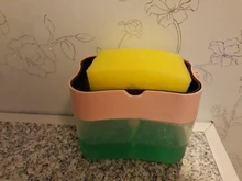 Soap-Organizer Sponge-Holder Liquid-Dispenser-Container Kitchen-Cleaner-Tool Hand-Press