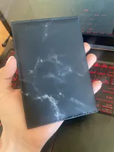 Fundas de pasaporte de cuero sintético para hombre y mujer, cartera informal con soporte para pasaporte de viaje, tarjetero para tarjetas de crédito bancarias