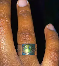 DreamySky-anillos con cara sonriente para mujer y hombre, joyería con dijes, estilo Punk Vintage, bohemio, nudillo antiguo, regalo de fiesta