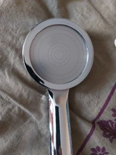 Cabezal de ducha con boquilla presurizada ABS, accesorio de baño, ahorro de agua de alta presión, cabezal de ducha cromado, 1 ud.