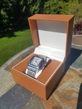 Reloj de cuarzo clásico para hombre, cronógrafo cuadrado de marca superior, con esfera de acero inoxidable, de lujo