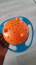 Tazón universal tipo Gyro a prueba de derrames para niños, plato giratorio infantil con diseño, práctico con rotación de 360 grados, platos de alimentación sólidos