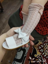 Zapatos de princesa con lazo para bebés y niños, sandalias de goma antideslizantes, de PU, talla 0-18M, bonitos, novedad, verano, 2018