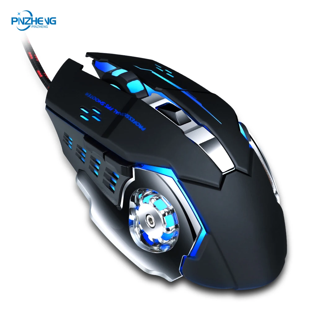 PINZHENG Wired Mouse 6 Buttons Colorful Glow Macro Programming Metal Bottom Plate Gaming Mouse USB DPI Adjustable Cable Mouse
PINZHENG Wired Mouse 6 Buttons Colorful Glow Macro Programming Metal Bottom Plate Gaming Mouse USB DPI Adjustable Cable Mouse
