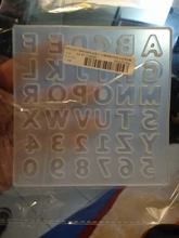 Ornament Keychain Silica-Gel Resin Mould Alphabet Number-Molds Casting-Tools Epoxy DIY
