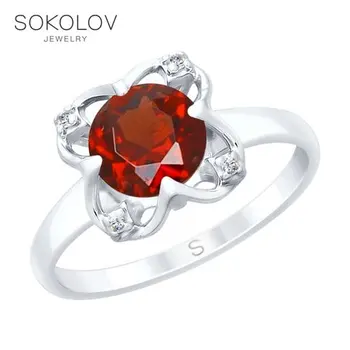 Ring. sterling silver with garnet and cubic zirkonia fashion jewelry 925 women's/men's, male/female, women's male
Ring. sterling silver with garnet and cubic zirkonia fashion jewelry 925 women's/men's, male/female, women's male