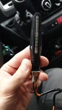 DERI-indicador LED de señal de giro para motocicleta, luces de circulación diurna, luz intermitente de agua