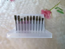Cabezales de molienda de acero de tungsteno, juego de rebaba de carburo de tungsteno, material de diamante, accesorios dremel, 10 Uds.