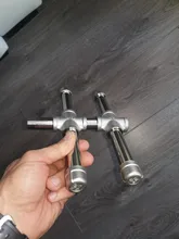 BSP 1/2 3/4 1Pipe Fitting Stainless Steel 304 MalexMale Threaded Pipe Connector 5/6/8/10/15/20/30cm