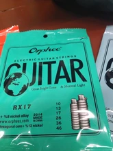 Orphee RX17 010-046 cuerdas de guitarra eléctrica, cuerda de aleación de níquel, accesorios de guitarra de tensión súper ligera