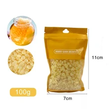 Granos de cera para depilación, película de cera caliente, Pellet de eliminación de vello facial, Bikini, piernas, brazo, Unisex, 100 g/paquete
