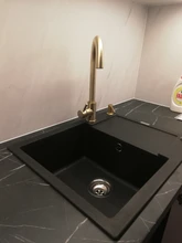 Gold Kitchen Faucet Brushed Crane Pull-Out Cold-Mixer Single-Handle Rotatble Hot 360