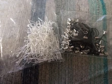 200 unids/bolsa 16 20 25 30 35 40 45 50mm cabeza de ojo Pins clásicos 7 colores plateados alfileres con ojetes para hallazgos de joyería haciendo suministros DIY