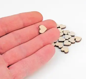 Set of 10pcs. (1cm) Mini Wooden Hearts Shape Craft Hanging Tag Decoration Gift Decoupage Laser Cut 0020
Set of 10pcs. (1cm) Mini Wooden Hearts Shape Craft Hanging Tag Decoration Gift Decoupage Laser Cut 0020