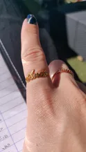 Anillo de nombre oro personalizado, anillos de acero inoxidable para mujer, anillo de letras iniciales personalizado