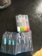 HYTOOS 6 unids/set del clavo de silicona brocas 3/32 Rotary Burr manicura Bits accesorios de taladro Dental y pedicura herramientas de pulido