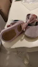 WEIXINBUY-Zapatos con lazo de Riband para bebé, zapatos de princesa de cuero PU, mocasines antideslizantes para primeros pasos para recién nacido