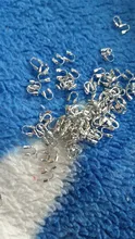 Protectores de alambre para fabricación de joyas, accesorios de forma de U, 100 unids/lote, 4x4mm