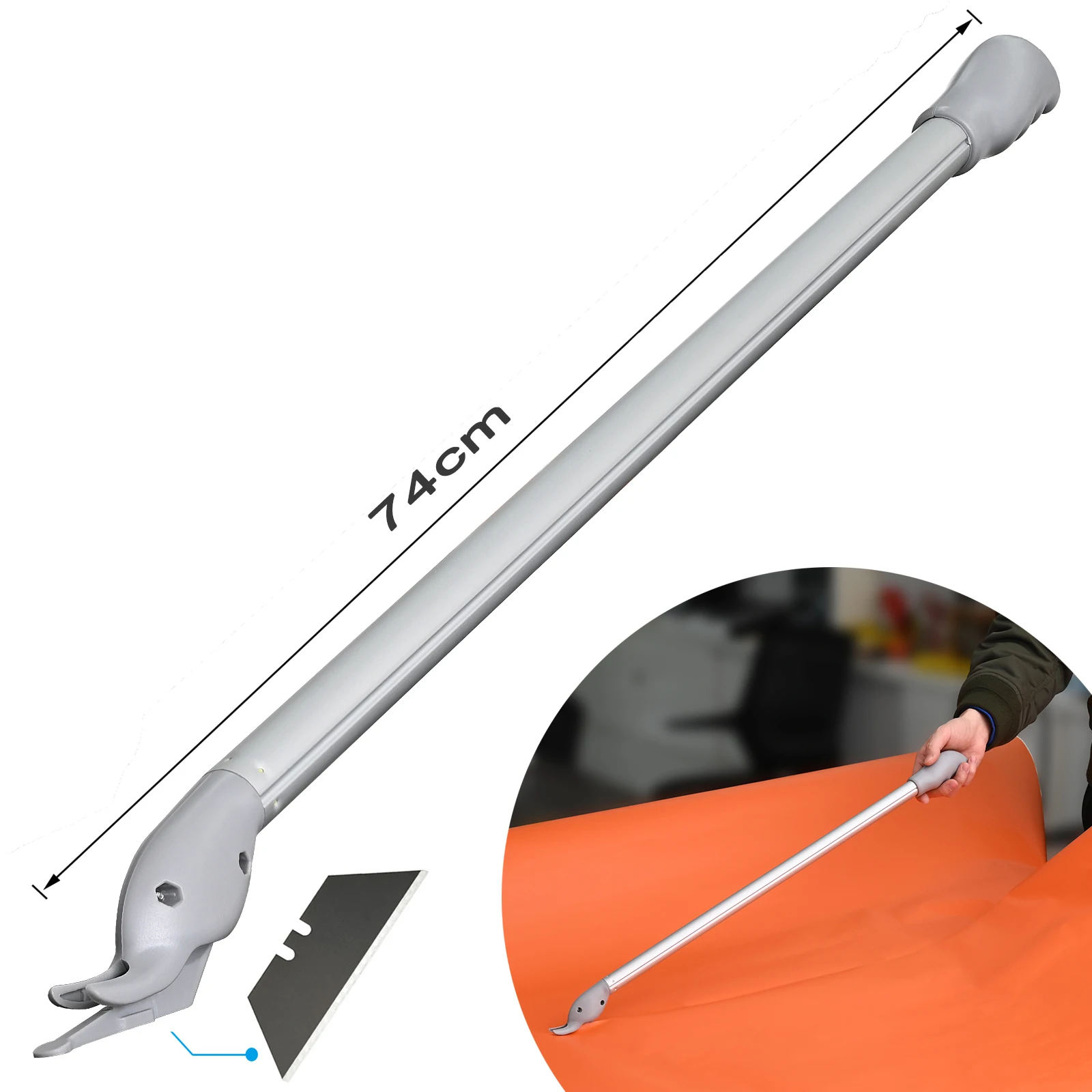 EHDIS Car Wrap Film Cutting Knife 74cm Long Handle Carbon Fiber Vinyl Cutter Auto Window Tint Tool Extended Wallpaper Slitter 
EHDIS Car Wrap Film Cutting Knife 74cm Long Handle Carbon Fiber Vinyl Cutter Auto Window Tint Tool Extended Wallpaper Slitter