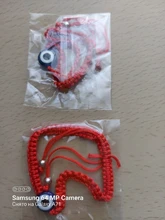 Pulsera trenzada de cordel rojo de la suerte para hombre y mujer, Simple, hecha a mano, azul turco, cuentas de ojo malvado, joyería de amistad