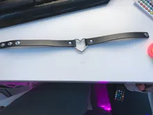 Gargantilla gótica Punk de cuero PU para mujer, cadena con hebilla de corazón, Collar, joyería para fiesta, accesorios para el cuello 2021