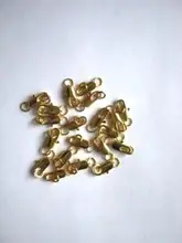 Conectores de joyería de cobre chapados en oro y plata de 20p, hebilla, cierres de langosta con anillo de salto, cuentas, engarce, cadena a presión para collar