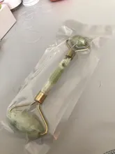 Rodillo para masaje Facial de Jade Natural, rascador para SPA, piedra de Jade, para cuerpo, piel, adelgazamiento, estiramiento del cuello, herramientas de cuidado de la salud, gua sha