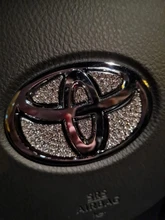 Pegatinas de diamante para decoración del volante del coche, 1 Uds., tamaño Internacional, piezas de modificación