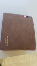 Cartera corta de cuero para hombre, monedero de Color sólido, Estilo Vintage, famosas, carteras masculinas