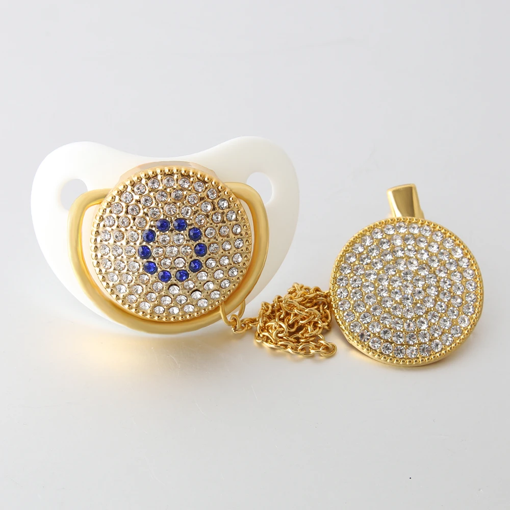 Classic Bling Pacifier with Clip Beaded White Luxury Pacifier Clip Set Elegant Rhinestone Pacifier Clip Set
Classic Bling Pacifier with Clip Beaded White Luxury Pacifier Clip Set Elegant Rhinestone Pacifier Clip Set