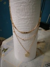 Collar con colgante de loto multicapa para mujer, cadena de cuello para mujer, collar llamativo para mujer, novedad, venta al por mayor