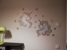 Stickers Decor Removable Unicorn Wall-Decals Nursery Birthday-Party-Favor Kids Bedroom