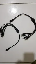 12V divisor de energía DC Plug 1 hembra a 2 3 4 5 6 8 hombre Cable CCTV cámara CCTV accesorios Cable adaptador de fuente de alimentación * 2,1*5,5mm