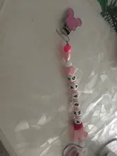 Chupete personalizado con nombre para bebé, Clip de ratón, silicona, lactancia, dentición, portachupetes, cadena de chupete