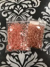 Lote de anillos abiertos de 3-20mm, 50-200 unids/lote, conectores de anillos partidos de oro rosa para DIY, joyería, accesorios Diy