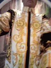 Camisa de Manga larga de lujo para hombre, Camisa con estampado de Cachemira, informal, ajustada, para fiesta de graduación