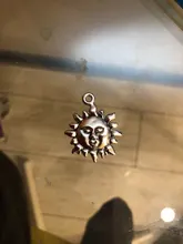 21x17mm 15PCs plata antigua chapado en oro bronce sol hecho a mano encantos colgante: Joyería de bricolaje hallazgos para collar de pulsera