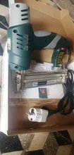 FUJIWARA-pistola de clavos eléctrica, grapadora de uñas de un solo uso/doble uso, 422J, Clavo recto, herramientas de carpintería