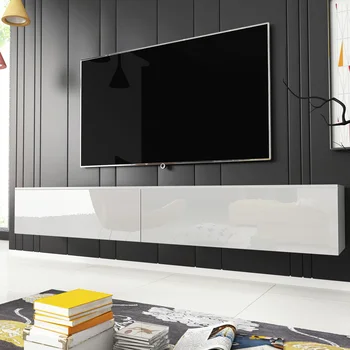 TV Stand KANE Floating TV Cabinet Modern TV Unit 180cm White with Gloss Fronts
TV Stand KANE Floating TV Cabinet Modern TV Unit 180cm White with Gloss Fronts