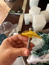 1Pc de 45 grados de bloqueo de broca para ranuradora de inglete 6mm 1/4 mango madera Tenon herramienta de corte de fresado perforación fresado para madera aleación de carburo