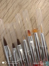 Juego de pinceles para manicura profesional, pinceles para pintura acrílica de diamantes de imitación, Kit de esmalte de Gel UV, gradiente de forro de uñas