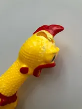 Pollo chillón de goma, bonita y divertida caricatura, Grande/cachorro interactivo, perro de juguete, Limpieza de dientes, Sm ll, juguetes para mascotas