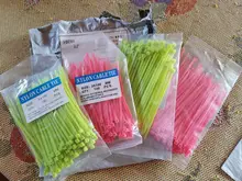 100 unids/lote 2,5*100mm 12mm Color antideslizante de plástico de alambre de tirantes 100mm Nylon Durable Cable certificado UL
