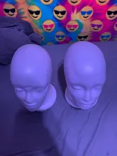 Soporte práctico de espuma para pelucas para cabezas de maniquí, soporte de exhibición para gafas, modelo de cabeza de peluca, envío directo, con soporte para peluca