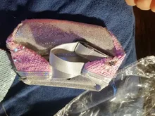 Riñonera con estampado de lentejuelas para mujer, bolso de cintura con dibujos animados y purpurina para teléfono
