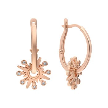 Silver earrings with cubic zirconia sunlight sample 925 
Silver earrings with cubic zirconia sunlight sample 925